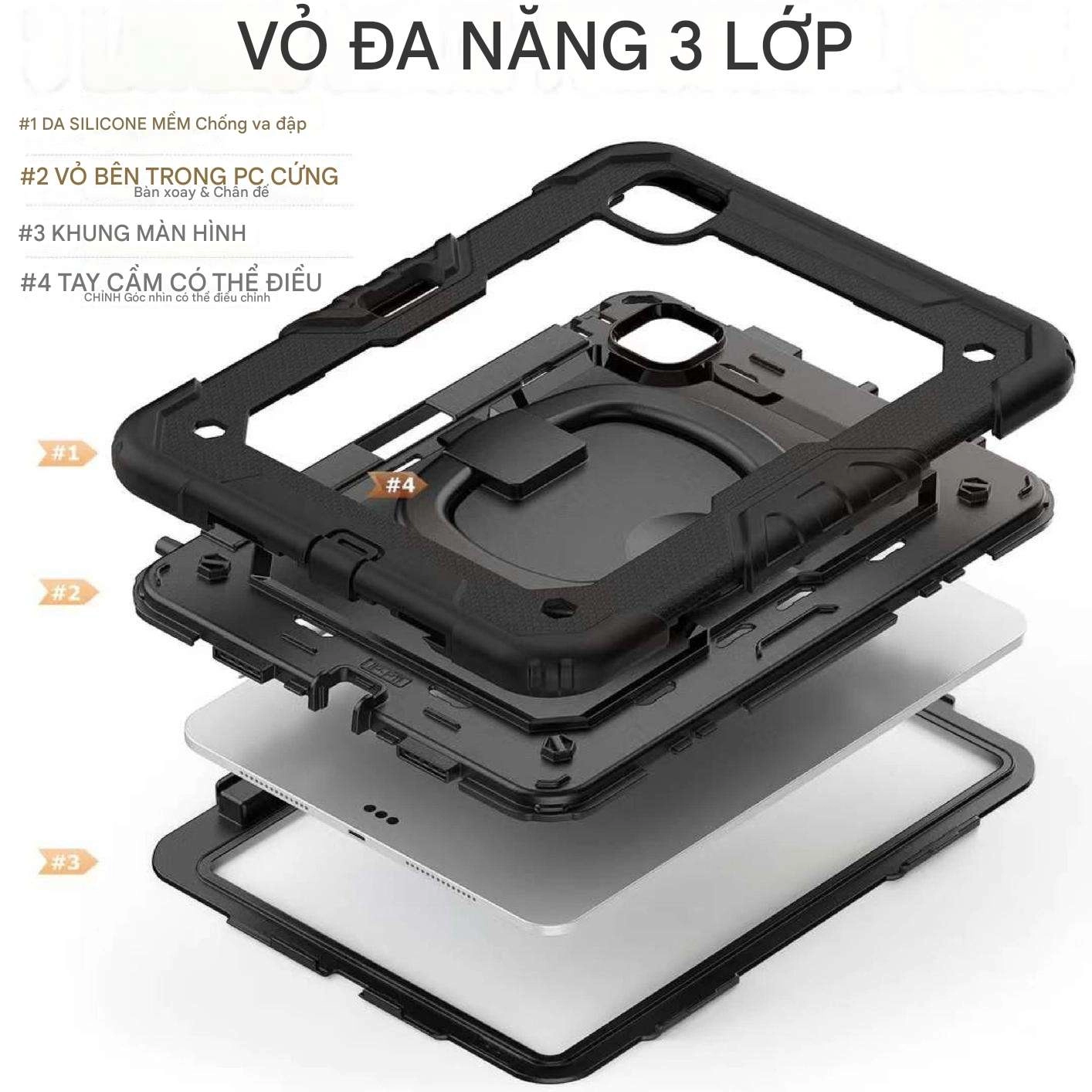 Ốp lưng chống sốc iPad Pro 11 inch M4 2024